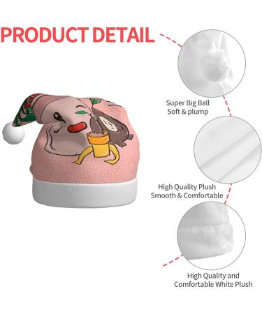 YYHHAOFA Sunflower seeds and strawberries Christmas Hat - Festive Ornamental Christmas Halloween Accessory for Holiday Parties - Buy Online on GoSupps.com