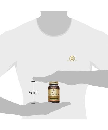 Solgar Super Melatonin 1.9mg - Sleep - Facilitates falling asleep - Reduces the effects of jet lag - Food supplement - Bottle of 60 tablets - Buy Online on GoSupps.com
