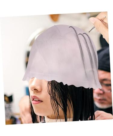 FRCOLOR 4pcs Silicone Highlighter Cap Hair Frosting Cap Hair Coloring Tools Hair Dye Cap Hair Crochet Hook Highlight Kit for Dark Hair Dyeing Color Caps Salon Silica Gel Pink Set Frosted - Buy Online on GoSupps.com