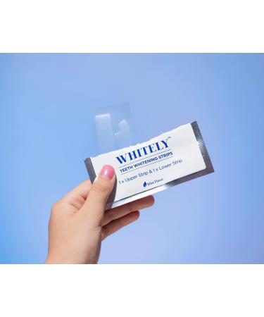 Whitely Teeth Whitening Strips for Sensitive Teeth - 14 Treatments (28 Strips) | Enamel Safe No Slip Technology - Brighten Your Smile - Buy Online on GoSupps.com