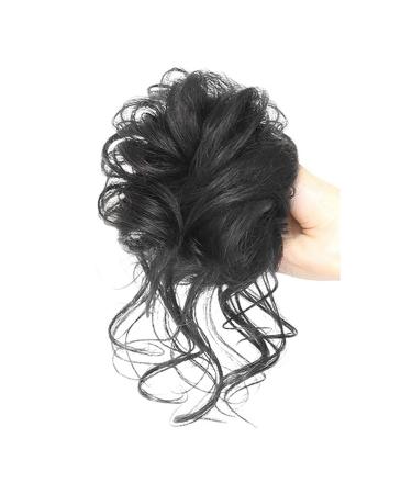 Messy Bun Hair Piece for Women Pieces Curly Chignon Donut Scrunchie for Women Messy Bun Hair Piece Synthetic Tousled Updo Hair Buns Extension Elastic Hair Band Hair Fake Hair Accessories for Women