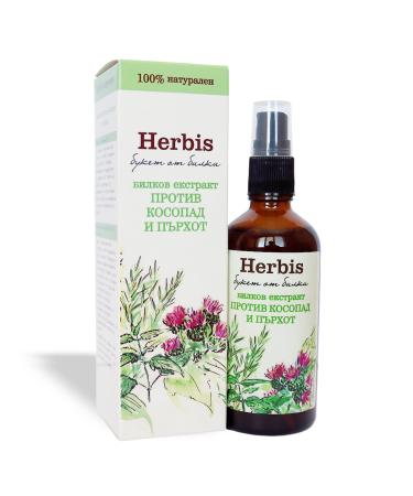 Flos de Herbis HERBIS Natural treatment against hair loss and dandruff herbal scalp tonic with nettle and burdock 100 ml