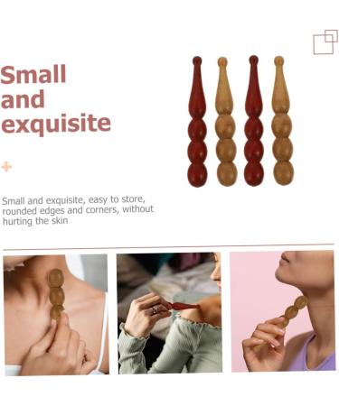 Healeved 4-Piece Pearl Massage Tool Set | Gua Sha Hand & Body Massage Devices | Manual Pen & Foot Roller for Neck Pain Relief - Buy Online on GoSupps.com