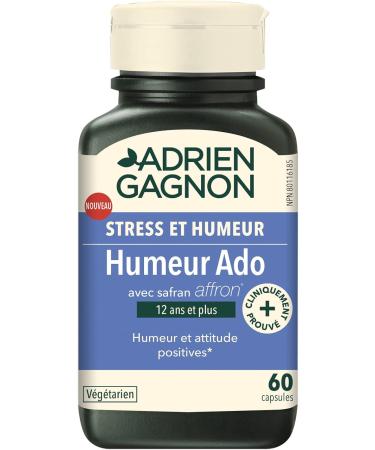 Adrien Gagnon - Teen Mood - 100% Plant-based Clinically Proven Moodbooster - 60 Count - Buy Online on GoSupps.com