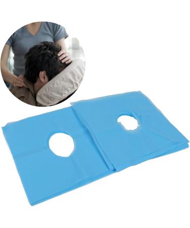 Ververt Touch Disposable Pillow Covers - 100 Pack Breathable & Water-Absorbent Facial Covers for Beauty Salons - Blue Hole Design - Buy Online on GoSupps.com