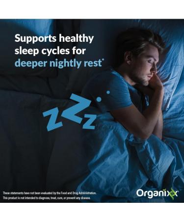 Organixx Clean Sleep 3D Melatonin Free Sleep Supplement with L Theanine GABA and Peptides to Promote Relaxation and Sleep Support Vegan Formula Dairy Soy & Gluten Free Non GMO 30 Capsules - Buy Online on GoSupps.com