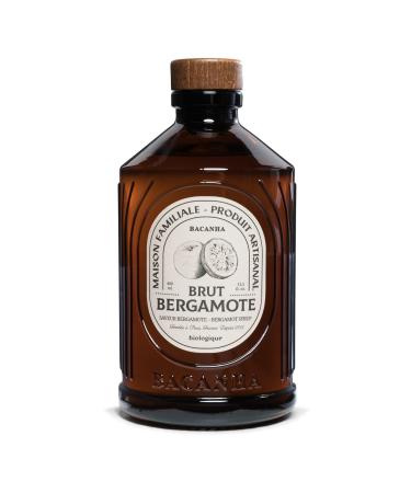 BACANHA - Sirop Bio et Brut - Sirop saveur Bergamote - Pour Cocktail Eau Limonade et Th Glac - 400 mL