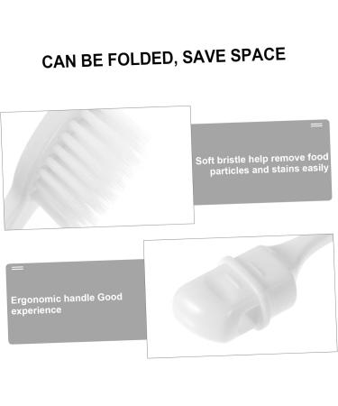 Antimicrobial Foldable Portable Toothbrush for Sensitive Gums | Travel & Camping Gift | Wide Head Design - 1 Pack (Random Color) - Buy Online on GoSupps.com