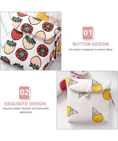 4Pcs Multitool Wallet Period Bag Set | Linen Coin Purse & Sanitary Napkin Storage | Portable Tampon Pouches for Women & Teens - Buy Online on GoSupps.com