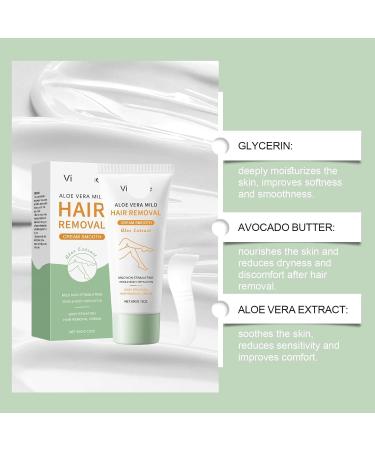 Cr me D pilatoire Hydratante L'aloe Vera: pilation Douce For Tout Le Corps Retarde La Pousse Des Poils Maintient La Peau Lisse Et Hydrat e.(2PCS) - Buy Online on GoSupps.com