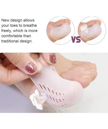 10 Pcs Big Toe Cap Breathable Toe Protector Toe Cover Sleeves with Holes Provides Relief from Missing or Ingrown Toenails Cracked Big Toe Corns Blisters Hammer Toes Toe Rubber Reduce Friction - Buy Online on GoSupps.com
