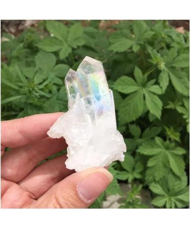Crystal 40-50g Natural Crystal Quartz Cluster Colourful Specimen Electroplating Coated Reiki Stone Home Decoration Craft ERTEYIN - Buy Online on GoSupps.com