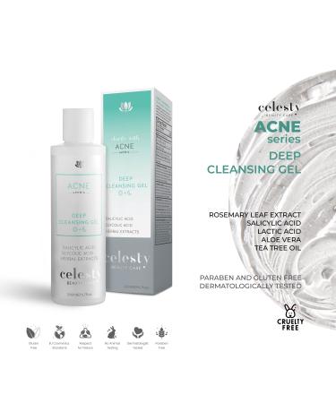 Celesty Beauty Facial Acne Cleanser Gel Deep Face Pore Cleansing Large 6.7 oz - Buy Online on GoSupps.com