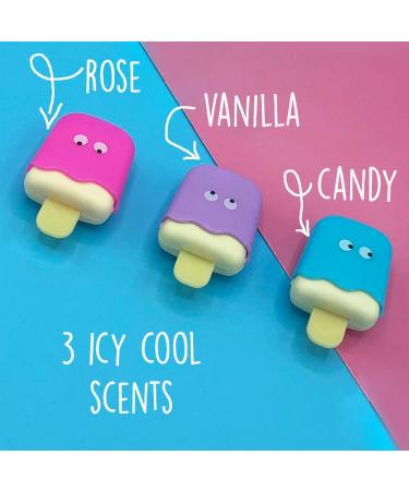 Tinc Lolly Aromatic Lip Balm for Kids - Scented Candy Rods in Vanilla & Rose 3 Flavors Perfect Guest Gifts - 10.5g Ice Cream Design - Buy Online on GoSupps.com