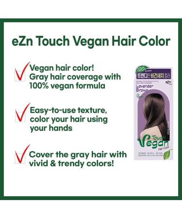 eZn Touch Vegan Permanent Hair Color Permanent Hair Dye Ammonia Free No THB No Triclosan No Phthalates No Gluten Vegan Cruelty Free up to 100% Gray Coverage (Ash Black) - Buy Online on GoSupps.com
