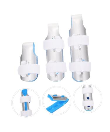 FRCOLOR 3pcs Finger Pressing Device - Thumb & Finger Protector Brace Metal Board & Sponge Capsule for Care - Blue - Buy Online on GoSupps.com