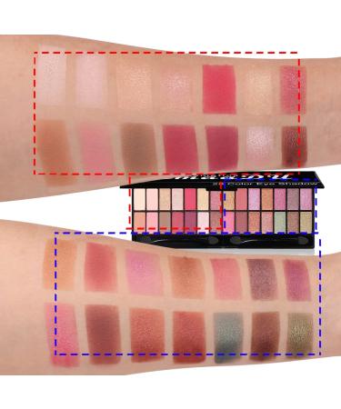 FAEYLI 28 Color Matte Glitter Eyeshadow Palette - Long-Lasting & Waterproof - Buy Online on GoSupps.com