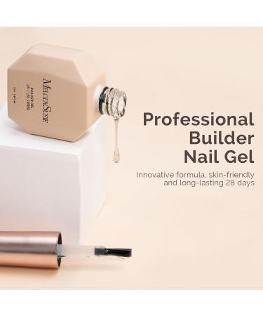 MelodySusie Builder Nail Clear Base Gel - Thickening Soak Off UV Gel for Nail Art Design | Ideal Gift for Women - Buy Online on GoSupps.com