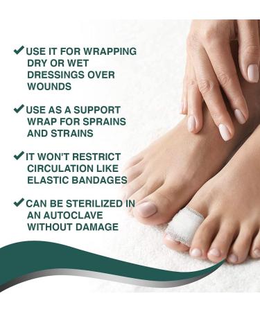 Guard-Tex White Ballet Tape - Flexible Sweatproof Toe Wrap for Blister Protection - Self Adhesive Bandage Roll for Dance & Sports - 1 Roll x 7 yds - Buy Online on GoSupps.com