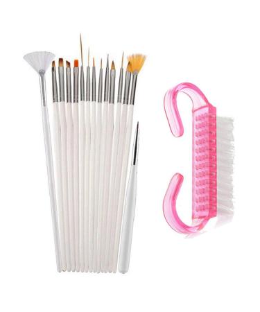 1 Set Nail Art Pen Embossing Draw Line Assorted Brush Pens Dotting Tool for Hand Manicure