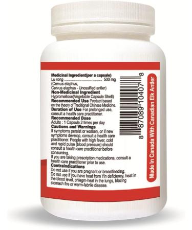 Nutridom Velvet Elk Antler 500 mg 100% Canadian Freeze-Dried Non-GMO NO Additives Gluten Free Made in Canada (30 Veggie capsules) - Buy Online on GoSupps.com