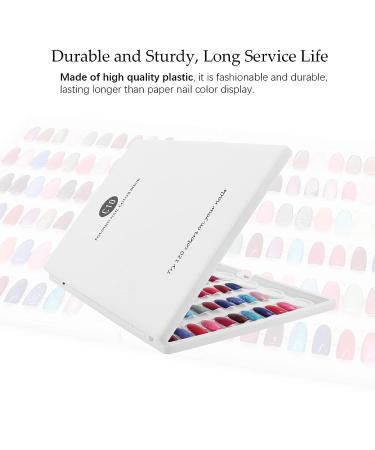 Nail Swatch Display Book with Transparent Nails | C10 Plastic Nail Sample Card for Nail Gel Colors - No Glue Needed - Buy Online on GoSupps.com