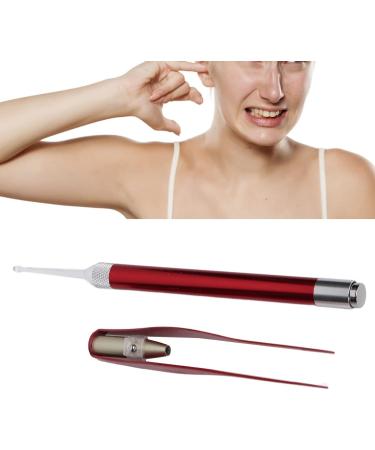 Stainless Steel Light Earwax Removal Tool Set - 2pcs | Bright, Lightweight, Luminous Design with Tweezers | Ideal for Kids and Travel - Buy Online on GoSupps.com
