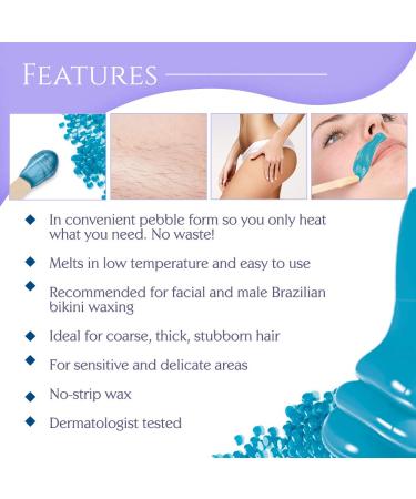 Satin Smooth Titanium Blue Pebble Wax 35 oz - Professional Grade Hair Removal Wax - Buy Online on GoSupps.com