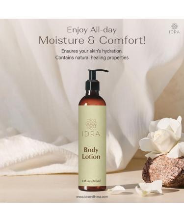 IDRA Aloe Vera Body Lotion - Deep Hydration Fast Absorbing All Skin Types - 8 fl oz (240 ml) | International Shipping - Buy Online on GoSupps.com