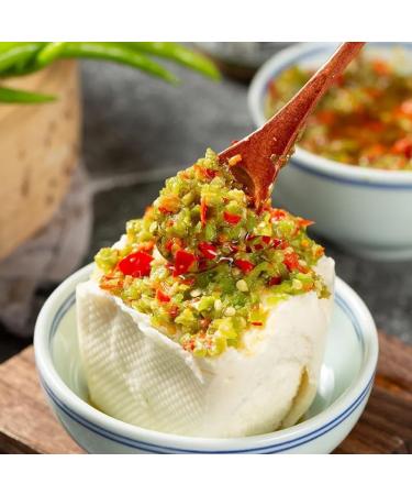 Sichuan specialty spicy Chili sauce and paste 230g/can green&red pepper chopped chili sauce delicious noodle sauce Chinese food instant spicy snacks (Double Pepper Sauce 1can) Double Pepper Sauce 1can - Buy Online on GoSupps.com