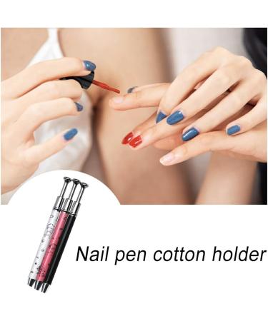 BOKIOESDE Manicure Save Cotton Claw Professional Simple Home Salon Using Manicuring Tools Nail Stamping Tool Saver Holder White - Buy Online on GoSupps.com