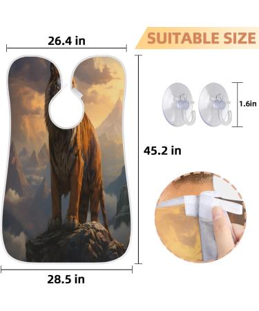 Landscape Tiger Beard Bib Apron - Ultimate Beard Hair Catcher for Men | Perfect Father's Day & Christmas Gift for Dads & Husbands with Suction Cups - Buy Online on GoSupps.com