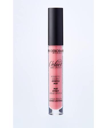 Deborah Milano Fluid Velvet Mat Lipstick No. 19 Light Mauve Long-lasting Liquid Lipstick for Soft Moisturized Lips | 4.5g - Buy Online on GoSupps.com