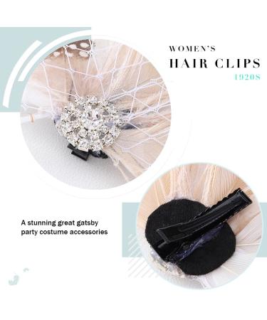 GORTIN 1920s Flapper Feather Hair Clip - Great Gatsby Headpiece for Women and Girls - Buy Online on GoSupps.com