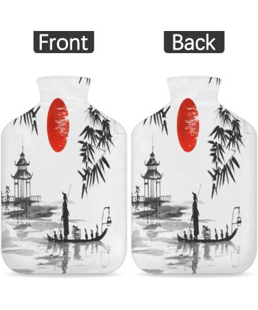 Japanese 2L Heat Bottle with Fluffy Cover Relieves Pain in Back Neck & Shoulders - Ideal for Cozy Nights - Buy Online on GoSupps.com