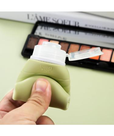 Gemice Travel Bottles for Toiletries CAA Approved 90ml Silicone Travel Bottles Leak Proof Squeezable Travel Size Containers Travel Essentials for Lotion Soap Liquid Shampoo BPA Free(4 Pack) Mint - Buy Online on GoSupps.com