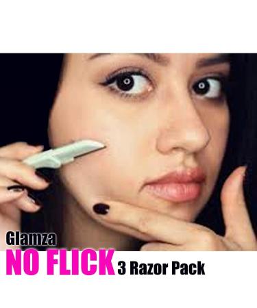 Glamza No Flick Eyebrow Razors - 3 Pack | Precision Shaping & Safe Grooming | International Shipping Available - Buy Online on GoSupps.com