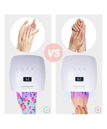 MelodySusie UV Glove for Gel Nail Lamp - Professional UPF50+ Manicure Gloves in Elegant Queen Rose - Buy Online on GoSupps.com