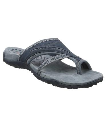 Casual Beach Sandals Womens Summer Ring Toe Bunion Slippers with Arch Support Stylish Breathable Orthopedic Corrector Flip Flops for Hallux Valgus/Arch of Foot 8 Grey