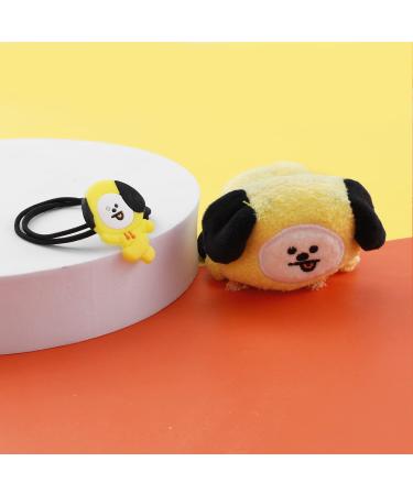 2 PCS BTS Chimmy Hair Tie Set for Women - Bangtan Boys Carton Hair Merchandise - Buy Online on GoSupps.com