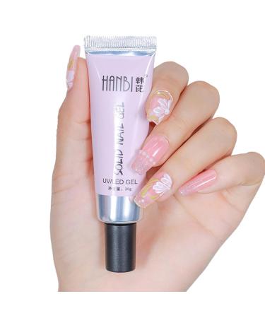 Nail Tips Glue Gel Long Lasting Nail Glue Base Gel Portable Modeling Gel Builder Sculpture Nail Glue Gel for Carving Nail Art Salon Home Use Welts - Buy Online on GoSupps.com