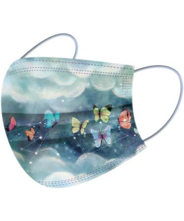 3 Ply Disposable_Face_Mask with Halloween Cute Pattern Design Comfortable Covers Suitable For Adults Outdoor Use Protection - Buy Online on GoSupps.com