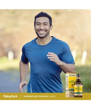 Piping Rock Bee Propolis Extract Tincture | 4 Fl Oz | Certified Botanical Liquid Drops | Non-GMO Gluten Free Supplement - Buy Online on GoSupps.com