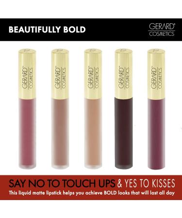 Gerard Cosmetics Hydra Matte Liquid Lipstick - Nourishing Metallic Color for Hydrated Lips - Bare It All - 0.085 oz - Buy Online on GoSupps.com