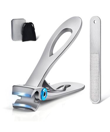 Nail clipper sopito nail clipper foot nail knipper stainless steel fingernail clipper with nail file and metal box stainless steel nail nail cutter
