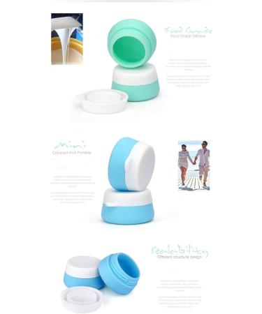SONGLELA Silicone Cosmetics Container Set - TSA Approved 3x10ml Leakage-Proof Cream Bottles for Travel Outdoor & Fitness - Buy Online on GoSupps.com