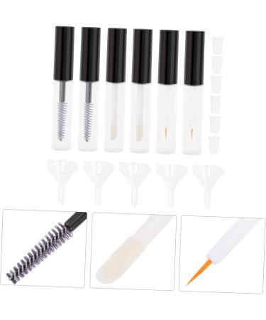 FOMIYES 3 Sets Mascara Wands Eyelash Wands Clear Lash Mascara Lash Containers Mini Containers Plastic Black Blackx3pcs 8.2x1.4cmx3pcs - Buy Online on GoSupps.com