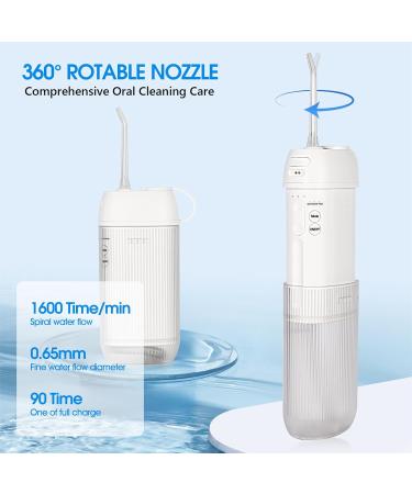 Portable Cordless Water Flosser - Mini Rechargeable Oral Irrigator for Travel & Home Dental Care - Buy Online on GoSupps.com