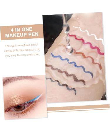 DRESSOOS 6pcs Colored Eyeliner White Liquid Eyeliner Matte Liquid Eyeliner White Eye Liner Eye Makeup Abs - Buy Online on GoSupps.com