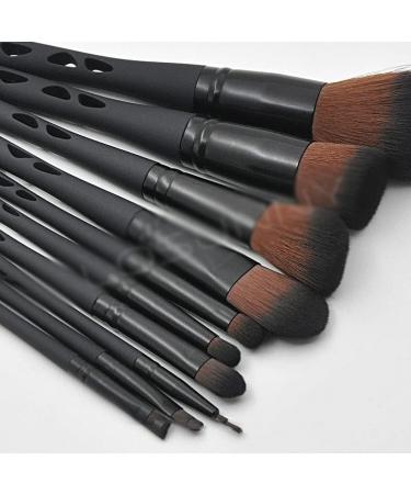 10-Piece Porous Makeup Brush Set | Black Barreled Eye Makeup Tools - DFHBFG - Buy Online on GoSupps.com